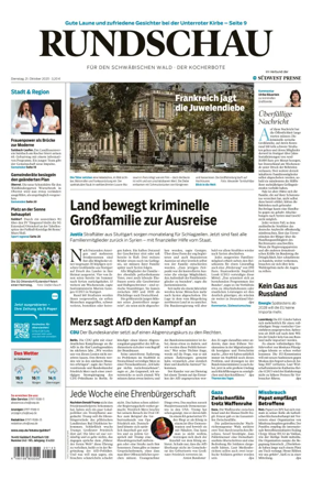 Cover of Rundschau für den Schwäbischen Wald – Der Kocherbote