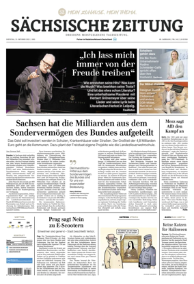 Cover of Sächsische Zeitung  (Dresden)