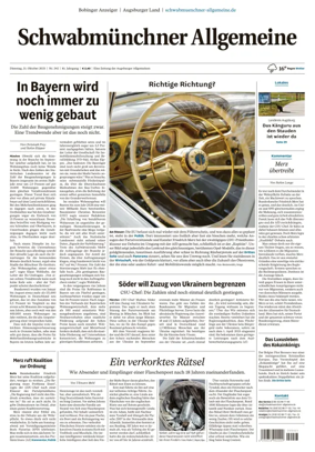 Cover of Schwabmuenchner Allgemeine