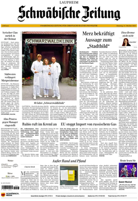 Cover of Schwabische Zeitung (Laupheim)