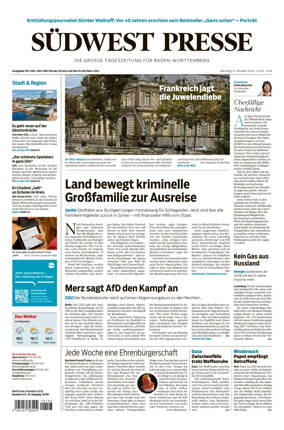 Cover of Südwest Presse (Ulm)