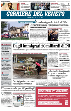 Cover of Corriere del Veneto (Padova e Rovigo)
