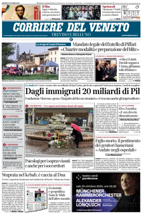 Cover of Corriere del Veneto (Treviso e Belluno)
