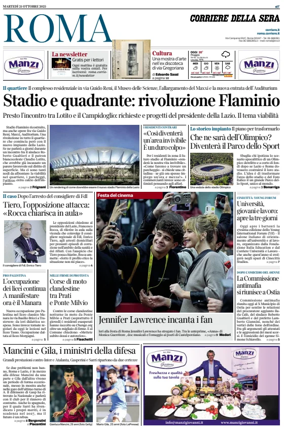 Cover of Corriere della Sera (Roma)