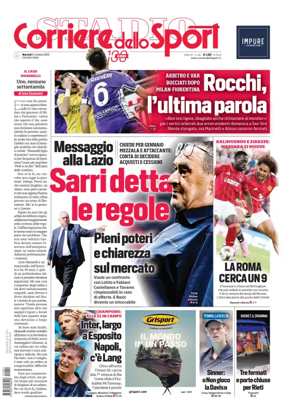 Cover of Corriere dello Sport (Lazio)
