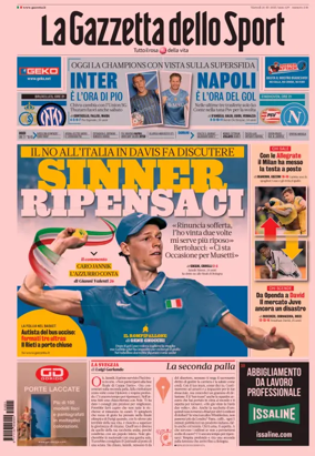 Cover of La Gazzetta dello Sport 