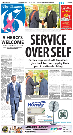 Cover of Jamaica Gleaner
