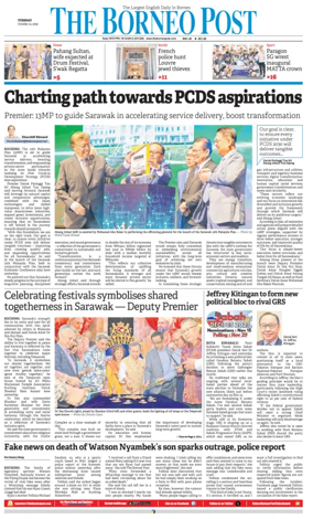 Cover of The Borneo Post