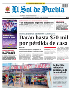 Cover of El Sol de Puebla