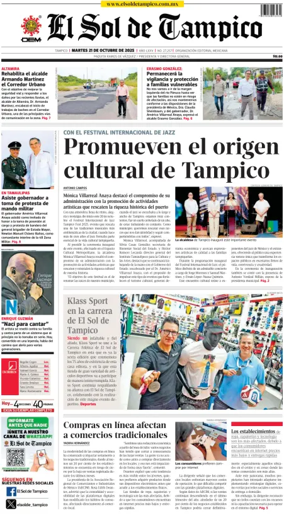 Cover of El Sol de Tampico