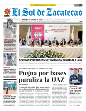 Cover of El Sol de Zacatecas