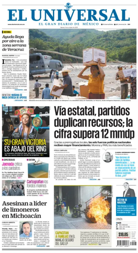 Cover of El Universal