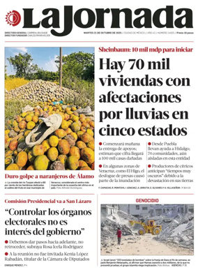 Cover of La Jornada