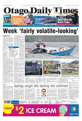 Cover of Otago Daily Times