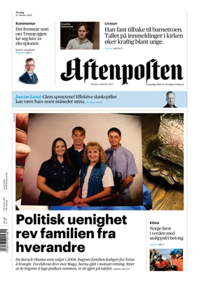 Cover of Aftenposten
