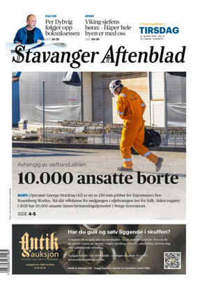 Cover of Stavanger Aftenblad