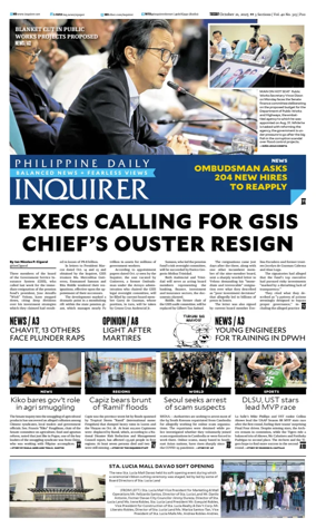 Cover of Philippine Daily Inquirer