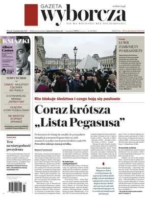 Cover of Gazeta Wyborcza
