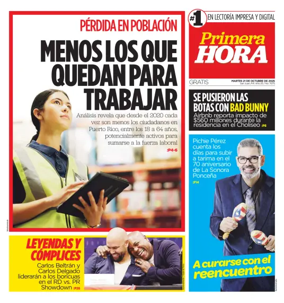 Cover of Primera Hora
