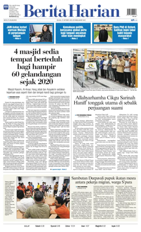 Cover of Berita Harian
