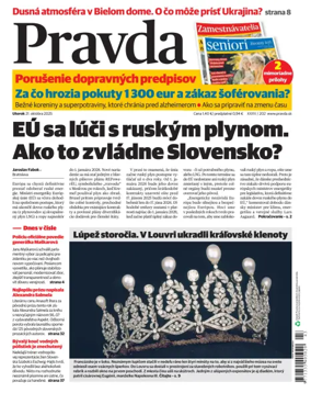 Cover of Pravda of Slovakia