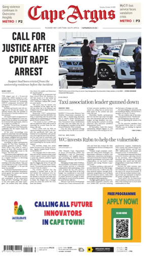 Cover of Cape Argus (PM Edition)