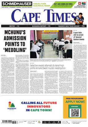 Cover of Cape Times