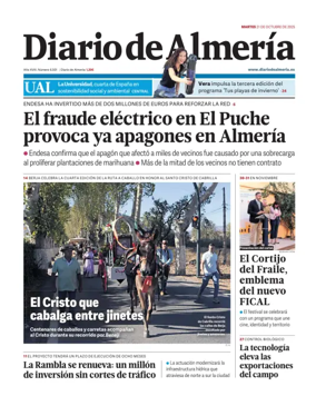 Cover of Diario de Almeria