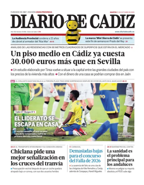 Cover of Diario de Cadiz