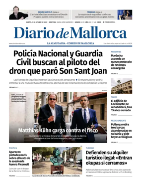 Cover of Diario de Mallorca