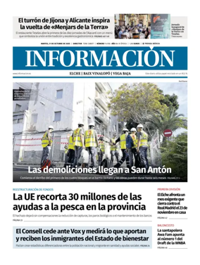 Cover of Diario Informacion (Elche y Vega Baja)