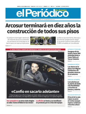 Cover of El Periódico Aragón