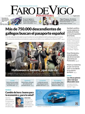 Cover of Faro de Vigo (Pontevedra)