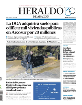 Cover of Heraldo de Aragón