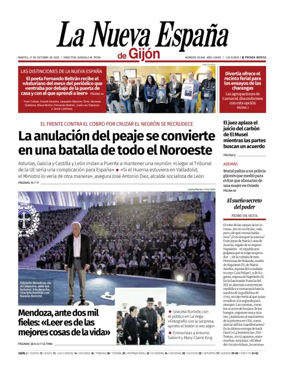 Cover of La Nueva España (Gijón)
