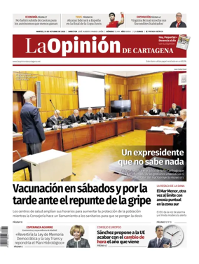 Cover of La Opinion de Murcia (Cartagena)