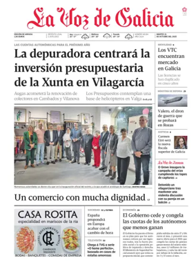 Cover of La Voz de Galicia (Arousa)