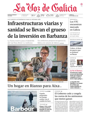 Cover of La Voz de Galicia (Barbanza)