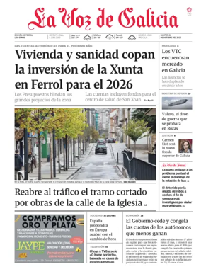 Cover of La Voz de Galicia (Ferrol)