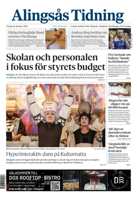 Cover of Alingsås Tidning