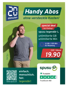 Cover of 20 Minuten - Bern