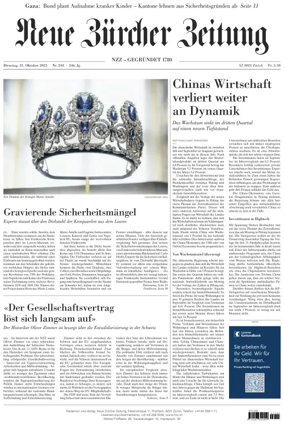 Cover of Neue Zürcher Zeitung