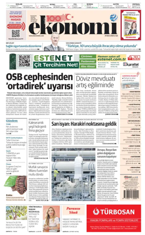 Cover of Dünya Gazetesi