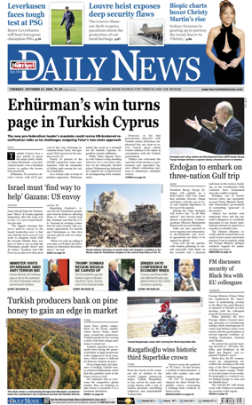 Cover of Hurriyet Daily News & Economic Review
