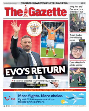 Cover of Blackpool Gazette