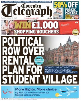 Cover of Coventry Telegraph