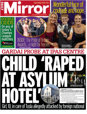 Cover of Daily Mirror (Northern Ireland)