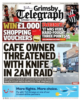 Cover of Grimsby Telegraph