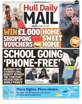 Cover of Hull Daily Mail