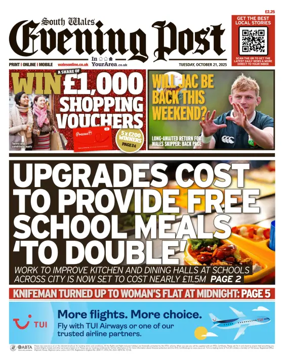 Cover of South Wales Evening Post